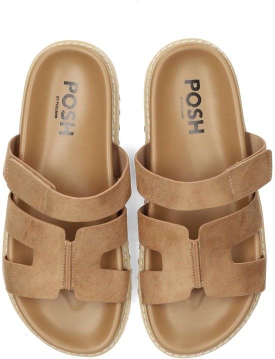 POSH by Poelman SCOTTIE Dames Slippers - Beige