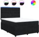 vidaXL Boxspring met matras velours noir 140x200 cm