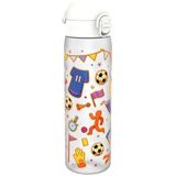 ION8 Waterfles, 500 ml/18 oz, Lekvrij, Makkelijk te Openen, Veilige Vergrendeling, Vaatwasserbestendig, BPA-vrij, Draaghendel, Past in Bekerhouders, Makkelijk Schoon, Geurvrij, Drinkfles Voetbal