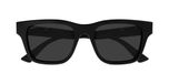 Gucci Lunettes de soleil carrées noires GG2089S pour hommes 52 mm gris