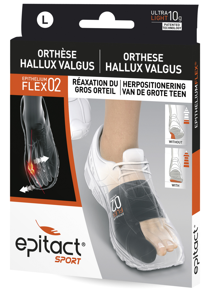 Epitact Sport Hallux Valgus Corrigerende Orthese - Maat L - Zwart