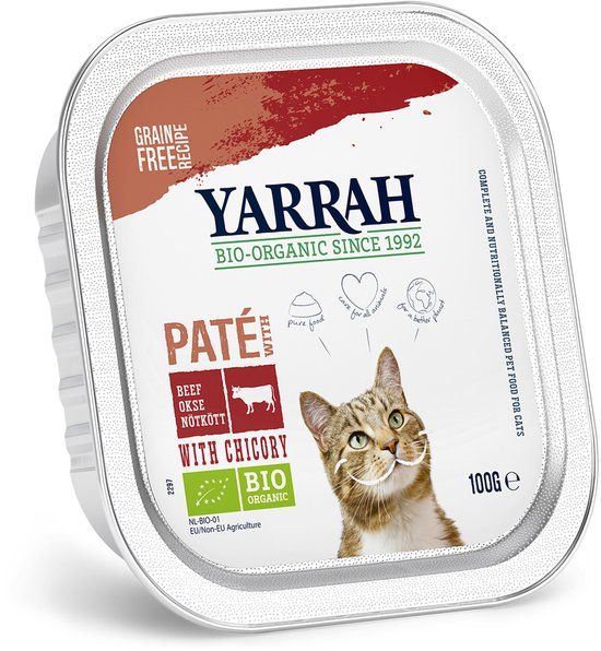 Yarrah Bio Kattenvoer Paté Rund - Kip 100 gr