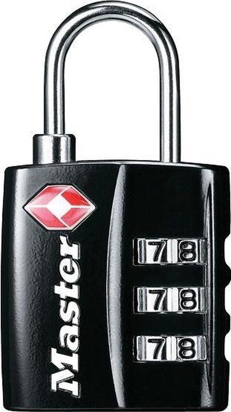 MasterLock TSA bagagehangslot 30mm 4680EURDBLK - Zwart