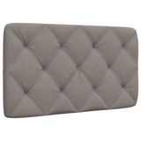 vidaXL Hoofdbordkussen 80 cm stof taupe