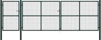 vidaXL Tuinpoort staal groen 500x150 cm