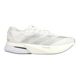 adidas adizero Boston 13 Running Shoes - White/Silver/Grey Women's, size 38⅔