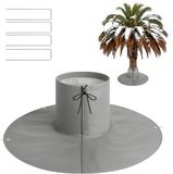 Famanu - Palmwortelbescherming - Bescherming tegen vorst voor planten - Stevige kunststof met 4 ankers - Groen 1 stuk