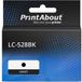 PrintAbout Inktcartridge LC-528BK Zwart Huismerk 115 ml 6000 pagina's