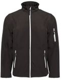 Pen Duick 3-laags softshelljack zwart/wit mannen