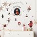 Ambiance Sticker Vrolijk Kerstmis Bosdieren Kerststickers - Zelfklevende Kerststickers - Feestelijke Decoraties - 60x75cm
