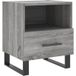 Sonoma Gris Table de chevet 40x35x47,5 cm Bois d’ingénierie