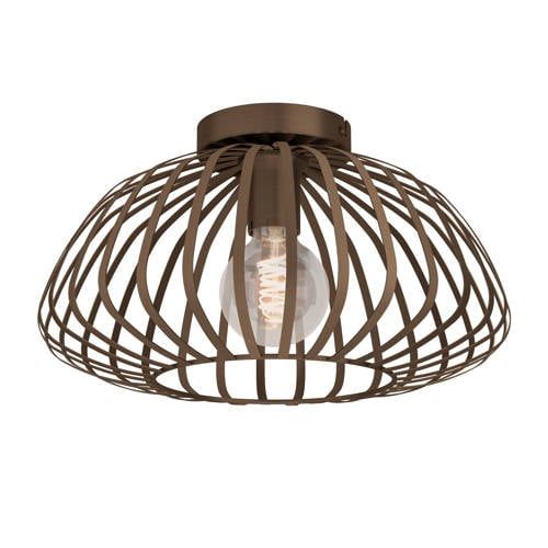 EGLO Espinal Plafondlamp - E27 - Ø 38.5 cm - Brons - Staal