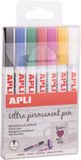 Apli Ultra Permanente Pen - Extra Fijn - 7 Kleuren
