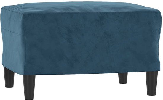 vidaXL Voetenbank 60x50x41 cm fluweel blauw