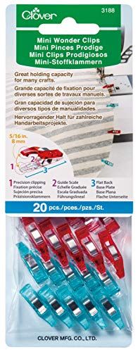 Clover Mini Wonder Clips: 20 stuks, kunststof, gesorteerd