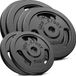 Hop-Sport Set de poids – Disques de poids – 60 kg – Fonte – Ø 30 mm – 2x10 kg 2x15 kg 2x5 kg
