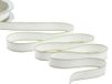 Furlanis - Poly katoen met gouden randen, mat poly-katoenen lint voor geschenkverpakkingen, decoraties, gastgeschenken - natuurlijk wit, 15 mm x 25 m