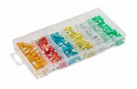 Hogert Technik HT8G500 - Jeu de fusibles automobiles - 120 pièces - Fusibles plats miniatures