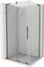 Mexen Velar L cabine de douche porte coulissante 90 x 85, transparent, or rose gold