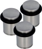 AMIG Deurstopper/deurbuffer - 3x - D32mm - inclusief schroeven - antiek messing