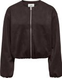 JDY Jacqueline de Yong Jas Jdynia Faux Suede Balloon Jacket Ot 15367790 Chocolate Torte/ Gun Metal Dames Maat - XL