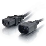 Cables To Go 2m 18 AWG voeding-verlengkabel (IEC320C13 naar IEC320C14)