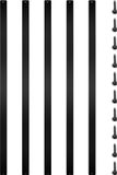 Vevor Dekbalusters Dekspindels 76 Stuks 75 Cm Zwart Rechthoek Aluminium