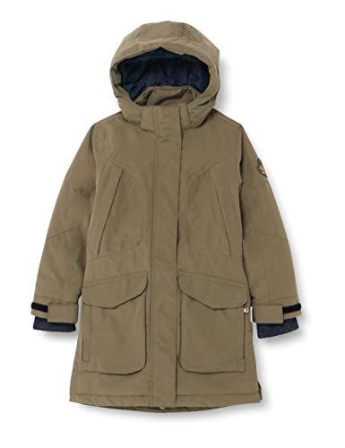 killtec meisjes Outdoorjas/functionele parka met afritsbare capuchon KOW 186 GRLS CT, olive, 128