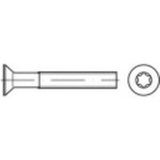 TOOLCRAFT 1066333 Vis tête fraisée M8 50 mm T-profil DIN 965 INOX A4 100 pièce(s)
