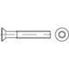 TOOLCRAFT 1066333 Vis tête fraisée M8 50 mm T-profil DIN 965 INOX A4 100 pièce(s)