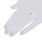 Valero Pearls Parel ring Sterling zilver Gekweekte zoetwaterparels wit