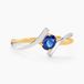 Rosmunda Bague Or Bicolore Saphir