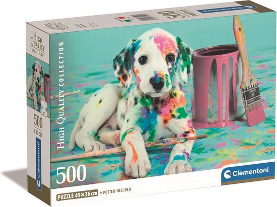 Clementoni Puzzel - De Grappige Dalmatiër - 500 Stukjes - High Quality Collection