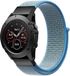 Strap-it Nylon Quickfit smartwatch bandje geschikt voor Garmin Fenix 9 (43mm) / 9 Pro (43mm) 8 - 43mm / Fenix 7s (Pro - Solar - Sapphire Solar) / Fenix 6s (Pro - Sapphire) / Fenix 5s (Plus - Sapphire) / Epix Pro (Gen 2) 42mm - Lichtblauw