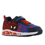 Leomil Spiderman - Schoenen voor jongens met lichtjes - Sneakers voor kinderen met klittenband - Lichtgevende kindersneaker - Maat 29 - Blauw