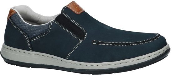 Rieker - 17360 - Instappers - Heren - Maat 45 - Blauw;Blauwe - 15 -Pazifik/Amaretto/Navy