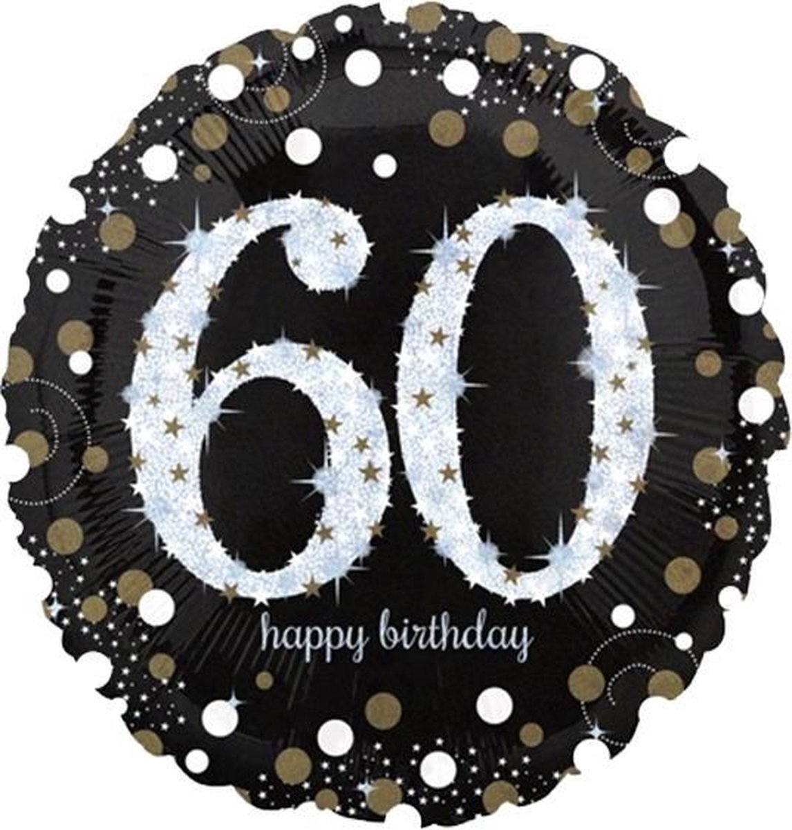 Amscan Jumbo Sparkling Birthday 60 Foil Balloon P40 packed 71 x 71c