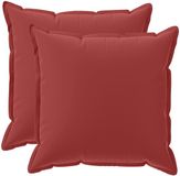 vidaXL - Kussensloop - 2 stuks - Houten - Wijnrood - 70 x 70 cm - Polyester