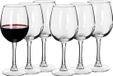 Alessandro Rode Verres à vin King - 6 pièces - Verre - 600 ml - H22 cm