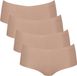 Sloggi Dames shorts slip 4 pack ZERO Modal 2.0 cameo brown