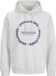 JACK & JONES JJBENSON SWEAT HOOD Heren Trui White Melange M