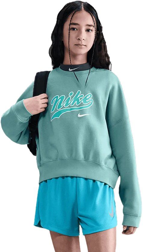 Nike fleece sweatshirt kids groen