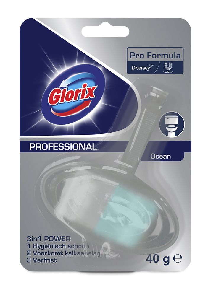 Glorix Pro Formula Toiletblokhouder Ocean Fresh - Blauw