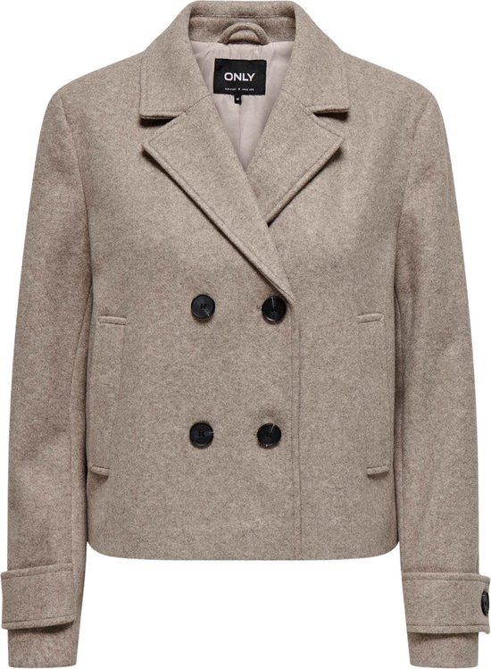 ONLY Freja Jas Dames - Mocha Meringue - Size S - Women's Jacket