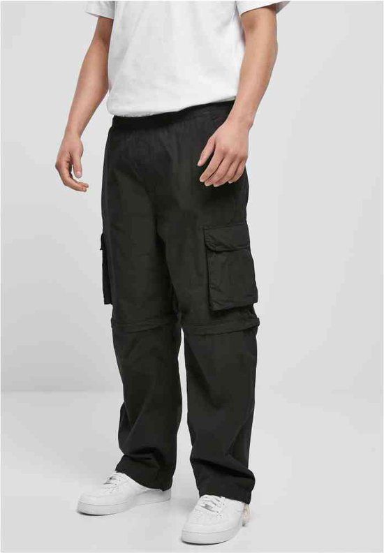 Urban Classics Zip Away Cargo Broek - Zwart - XL - Heren