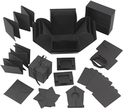 Creativ Company Gift Wrap Box - Black Cardboard - 120x120x120mm - Congratulations