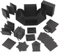 Creativ Company Gift Wrap Box - Black Cardboard - 120x120x120mm - Congratulations