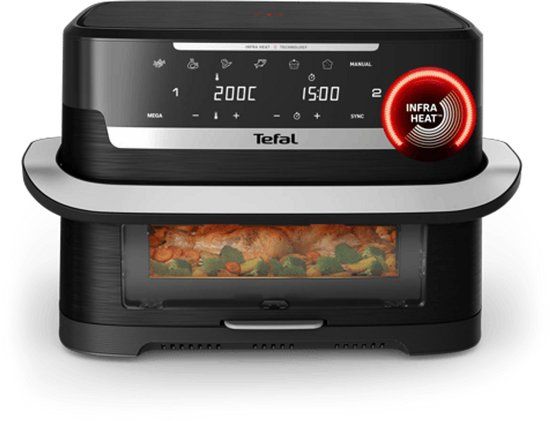Tefal Dual Easy Fry EY9288 - Airfryer - 9 L - 7 Programma's - Zwart
