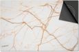 Dietrix Inductie Beschermer - 78x52cm - Marmer Wit Goud Oranje