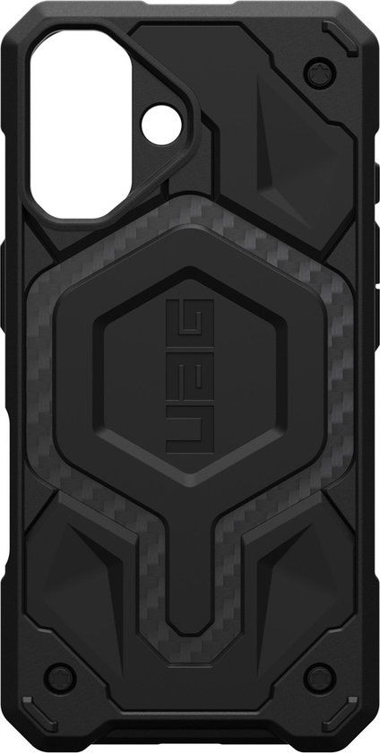 Urban Armor Gear Monarch Pro Mag Hoesje voor iPhone 16 - Carbon Black